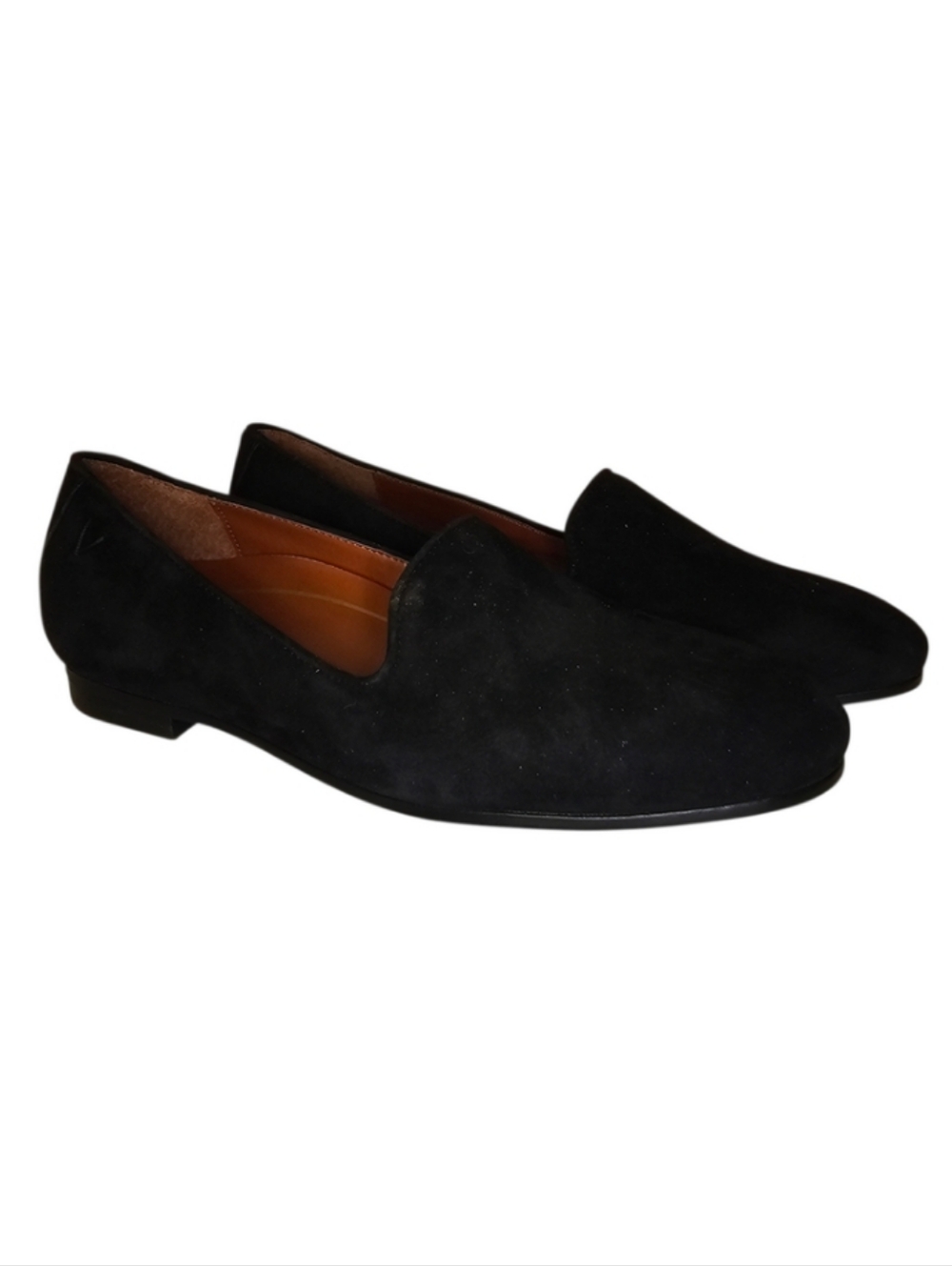 Vionic Willa Black Suede Loafers - Women's Size 5 - Classic Preppy Minimalist